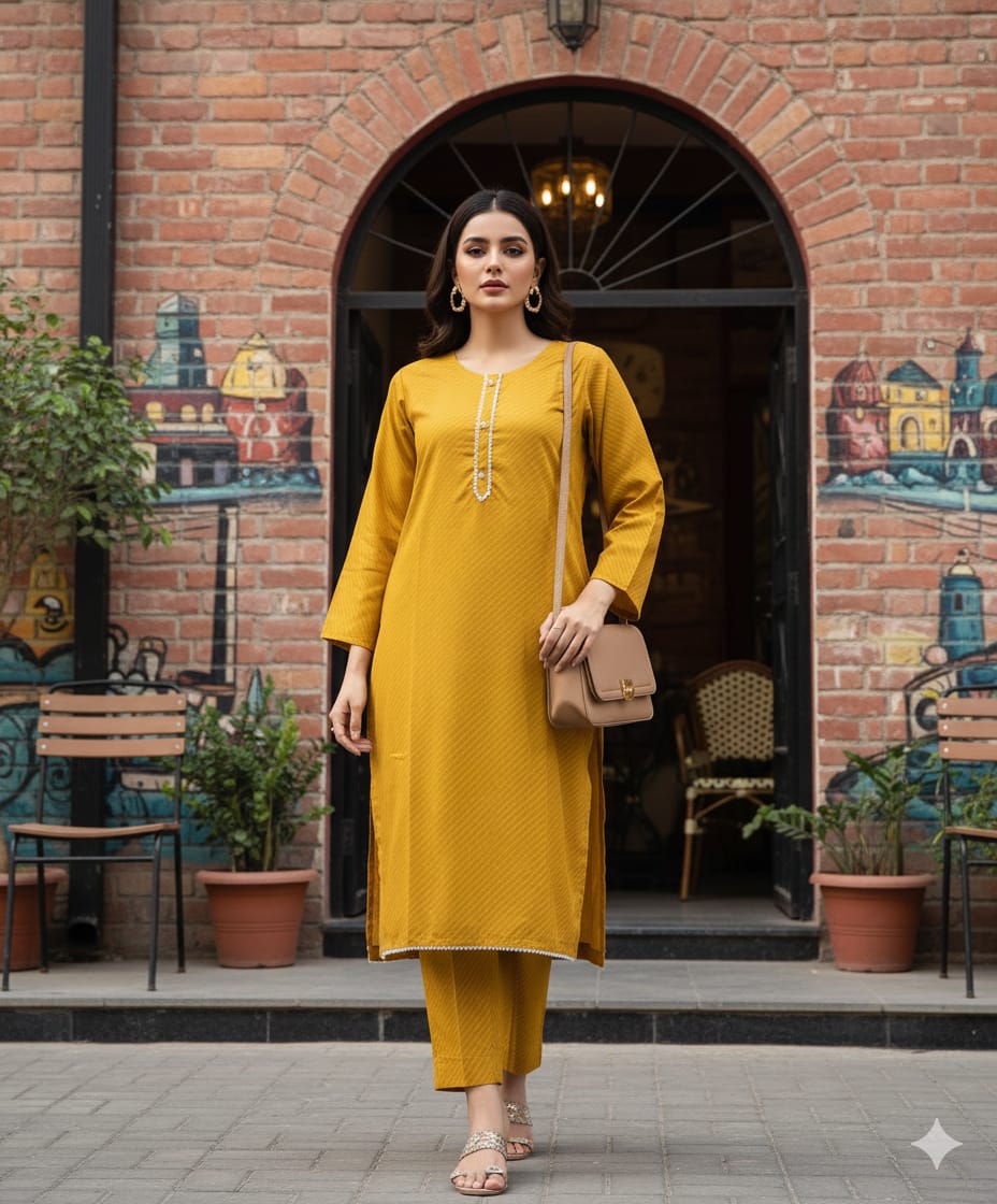 Digital Cotton Stitched 2pc Suit S M L XL