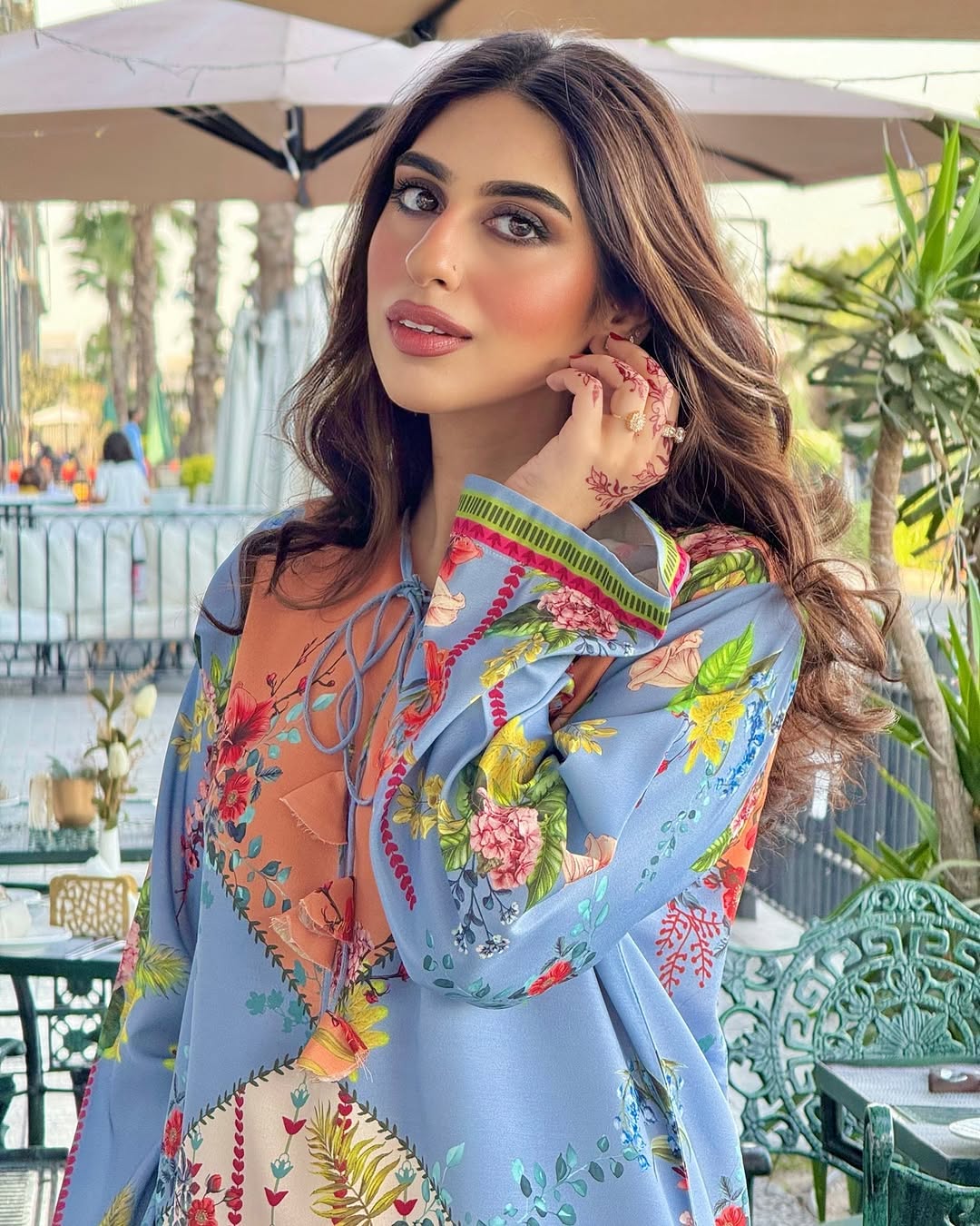 SUNSET BLOOM Co-Ord Set – Silky Lawn 2-Piece